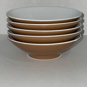 Vintage Melmac Maplex Toronto Canada Melamine Berry Bowls Set X5